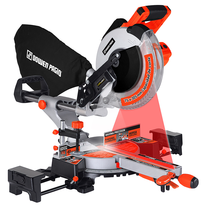 9992646-3 SIERRA INGLETADORA DE BANCO – 255MM (10″) – CABEZAL DESLIZABLE - Imagen 1