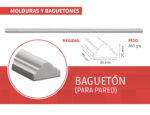 Molduras y baguetones de yeso - Imagen 2
