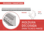Molduras y baguetones de yeso - Imagen 6